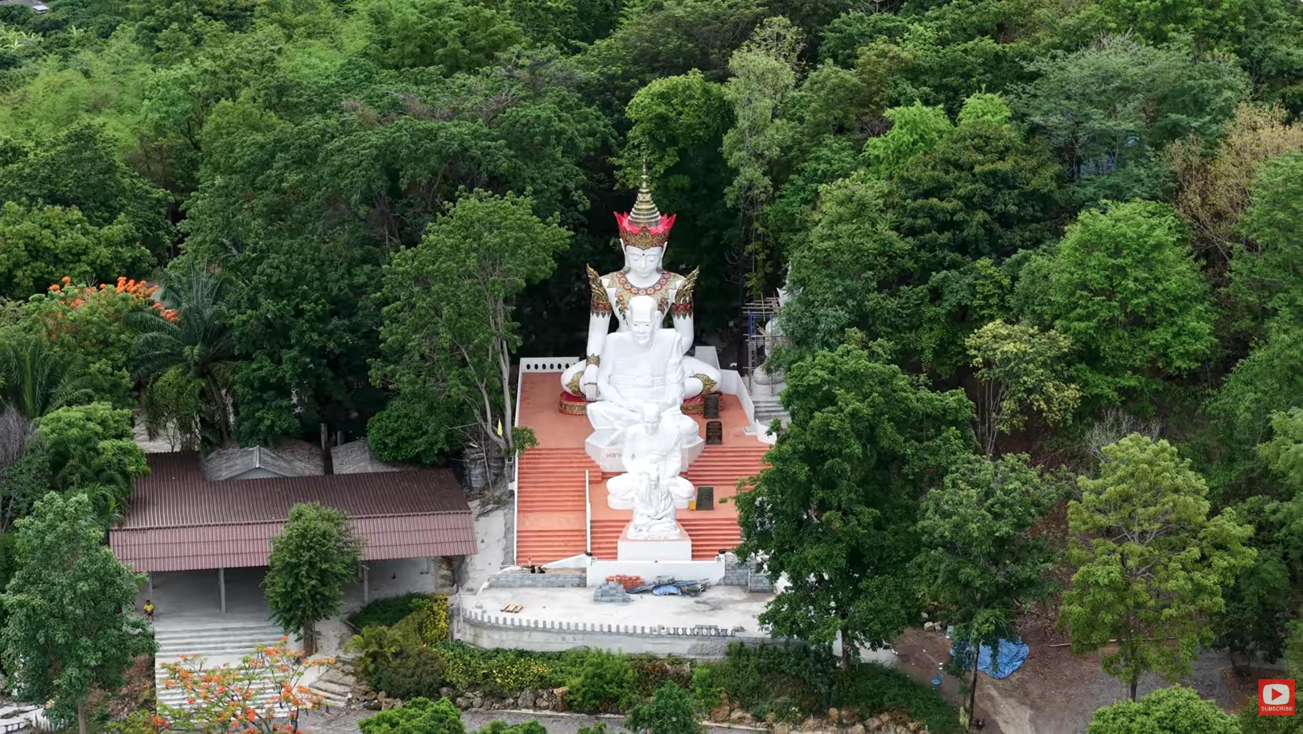 Drone Flight Huai Manao ห้วยมะนาว Mae Wang Chiang Mai Samnaksong Khao Phra Racha สำนักสงฆ์เขาพระราชา
